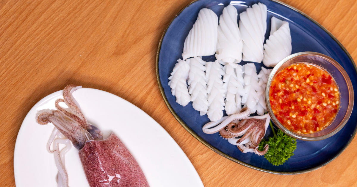 วิธีเตรียมปลาหมึก และ แล่ปลาหมึก ให้ออกมาสวยน่ากิน